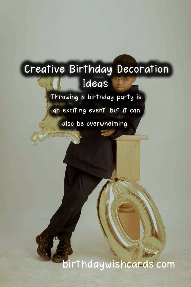 Simple Ways to Craft Birthday Decorations