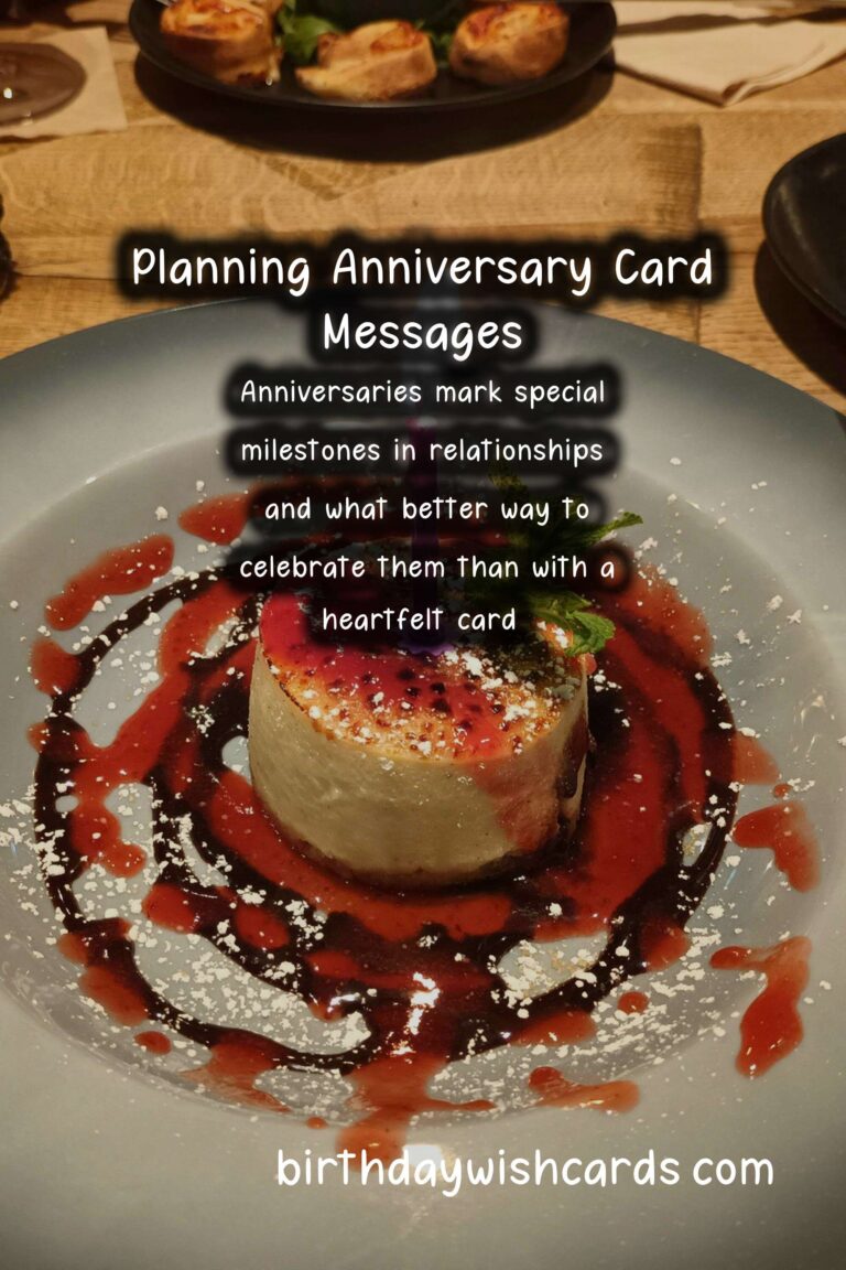 Simple Ways to Plan Anniversary Card Messages