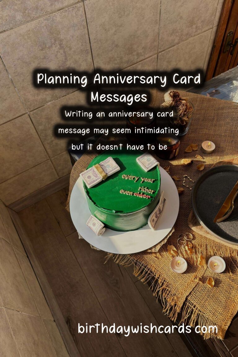 Simple Ways to Plan Anniversary Card Messages