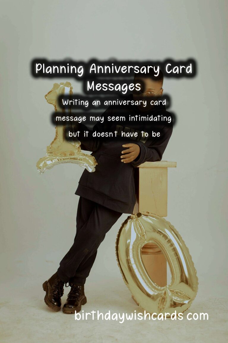 Simple Ways to Plan Anniversary Card Messages