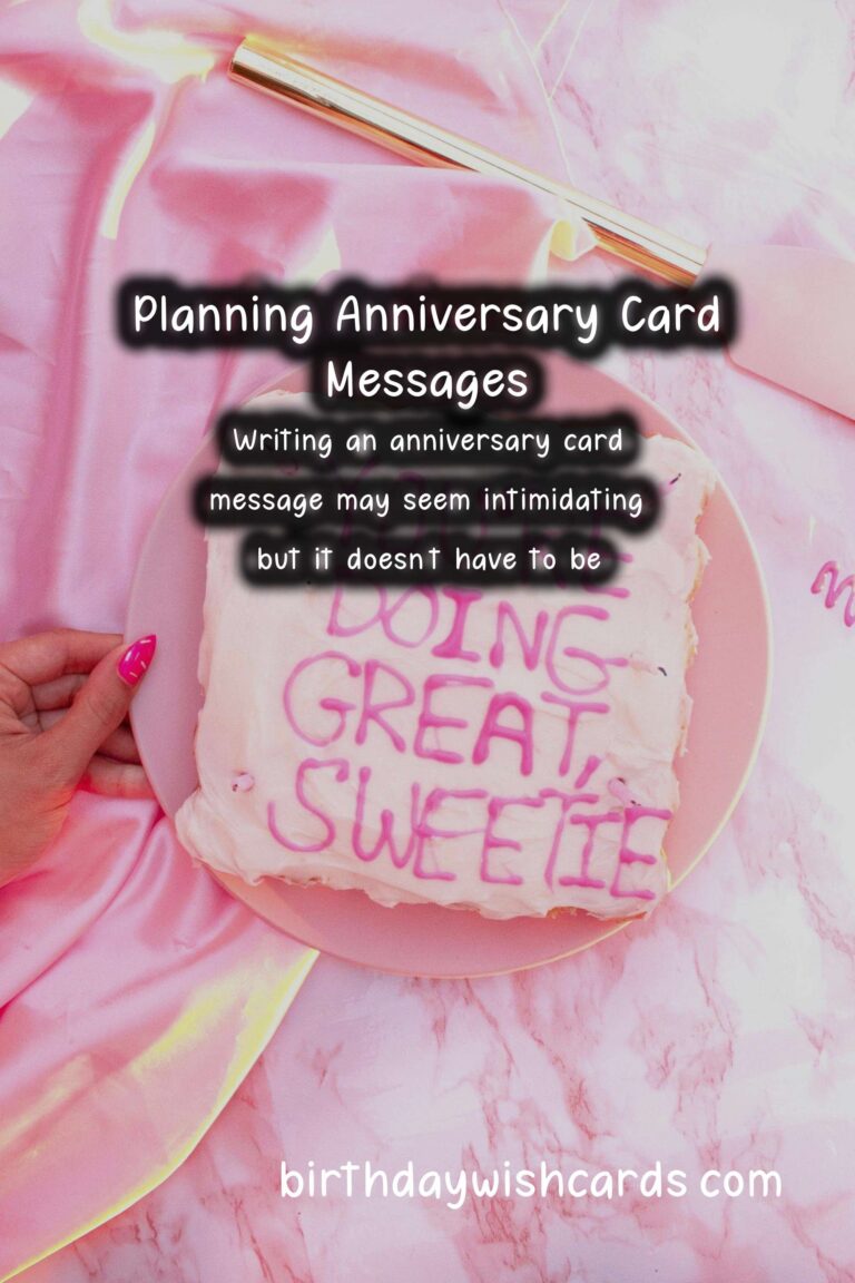 Simple Ways to Plan Anniversary Card Messages