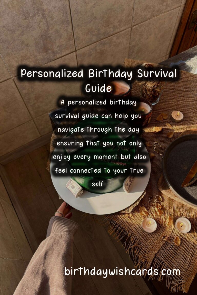 Soulful Ways to Personalize Your Birthday Survival Guide