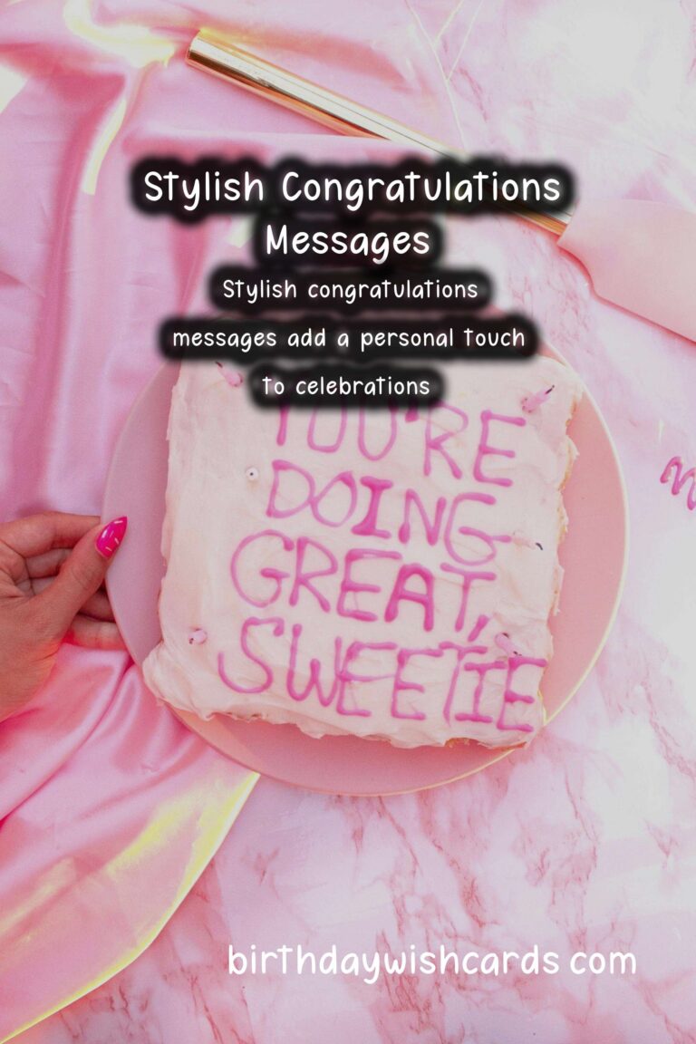 Stylish Congratulations Messages That Are Trendy