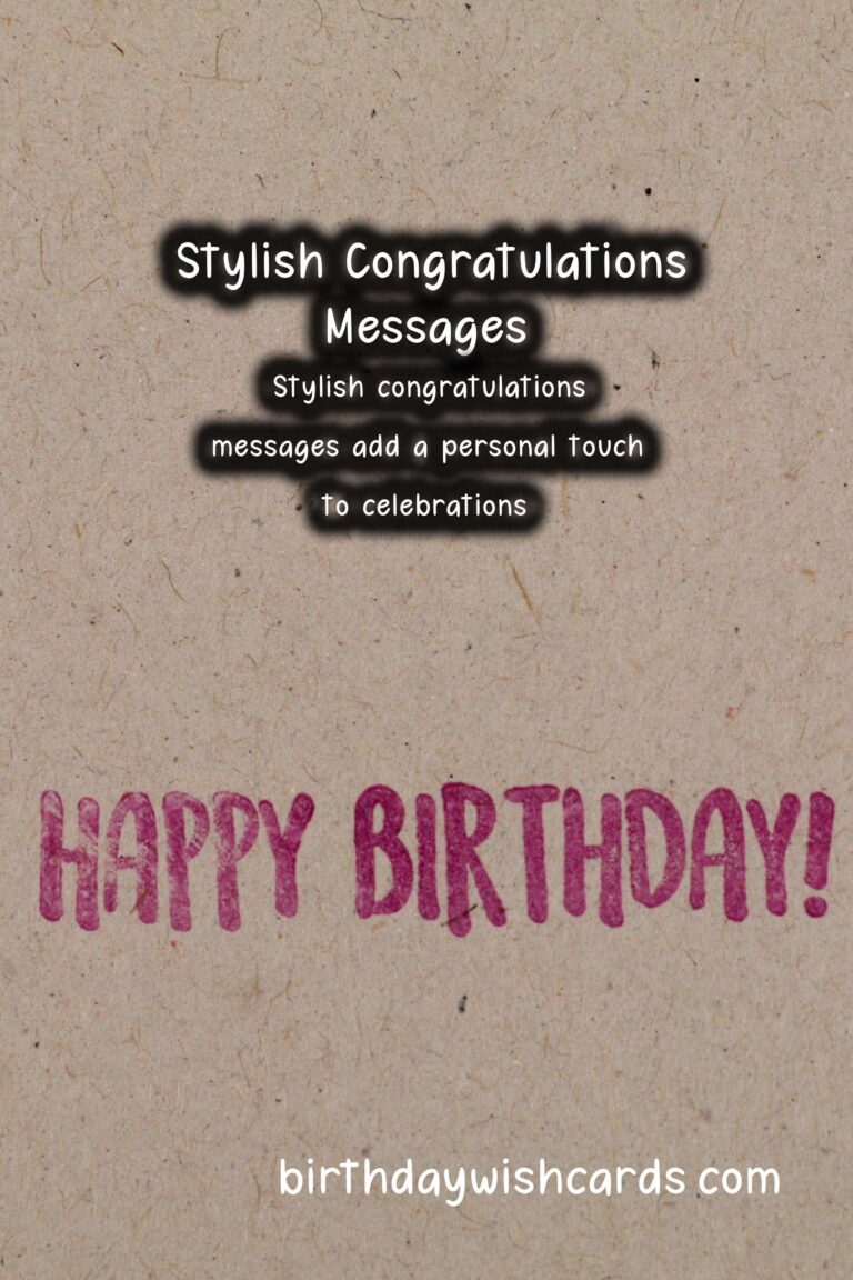 Stylish Congratulations Messages That Are Trendy