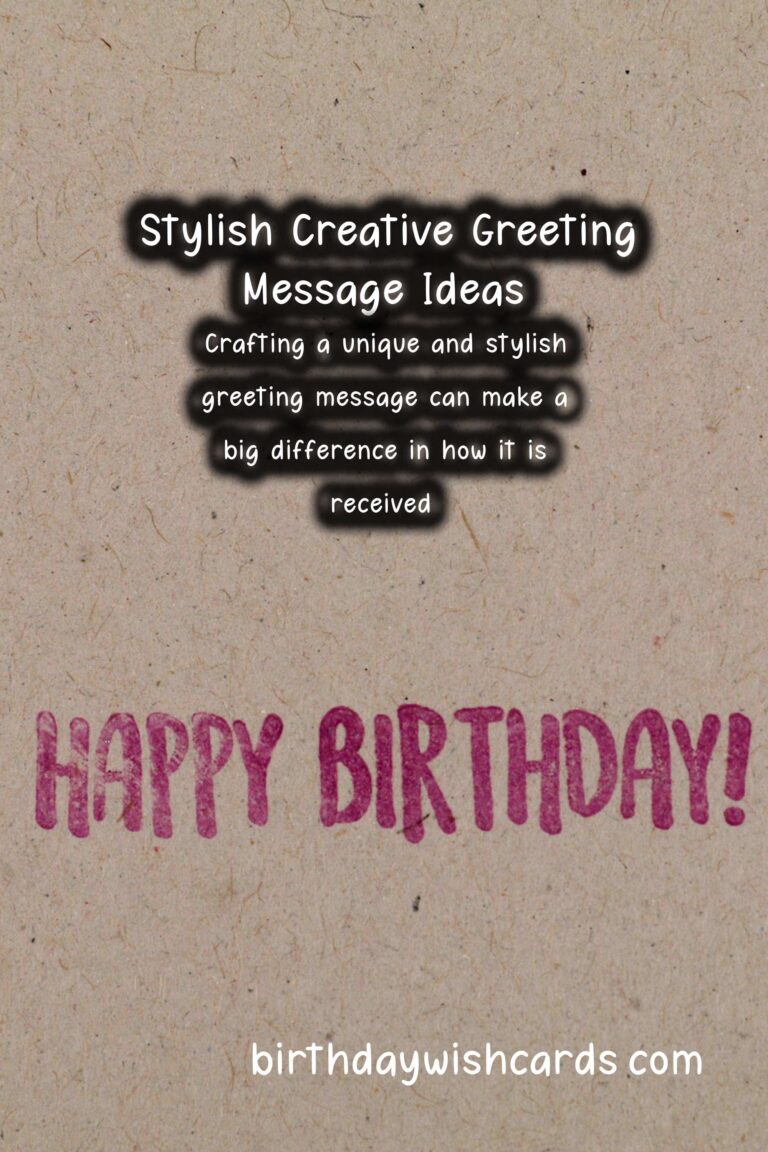 Stylish Ways to Design Creative Greeting Messages