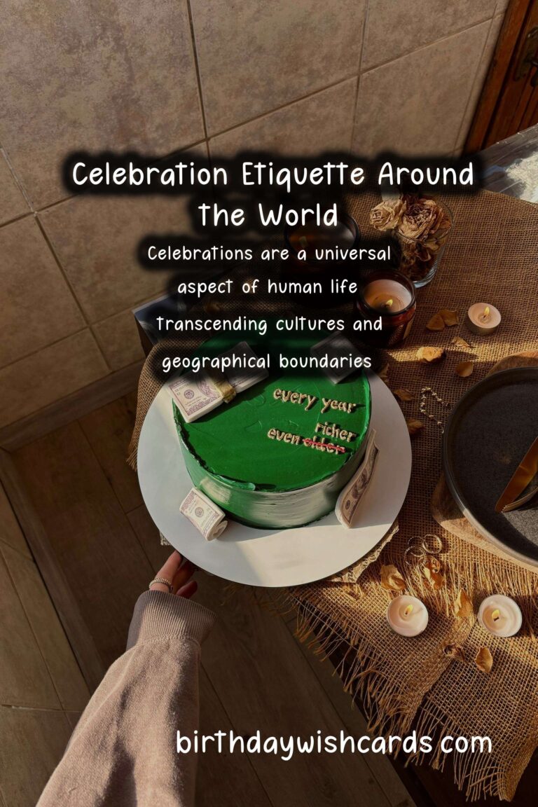 Stylish Ways to Write Celebration Etiquette Around the World