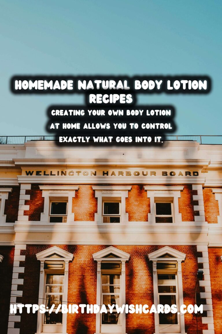 The Ultimate Guide to Homemade Natural Body Lotion