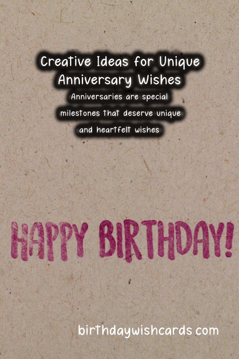 Timeless Ways to Customize Anniversary Wishes