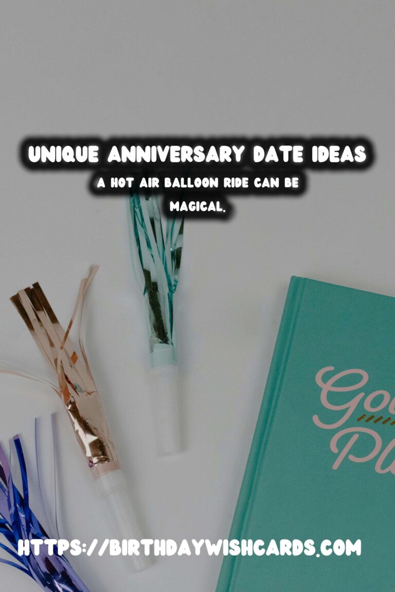 Top 10 Unique Anniversary Date Ideas