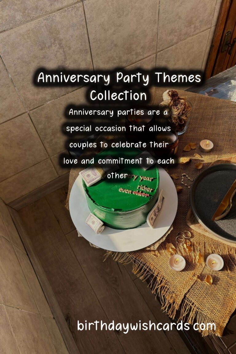 Top 20 Anniversary Party Themes That Go Viral