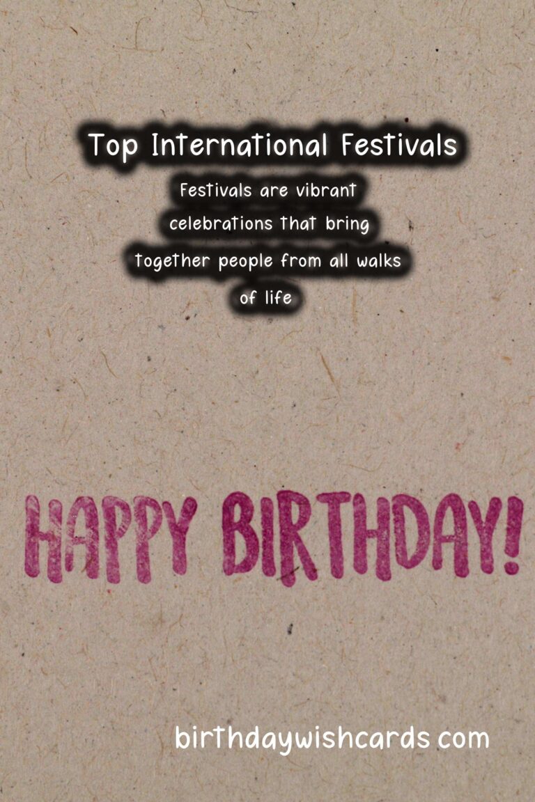 Top 20 International Festival Guides For Every Personality