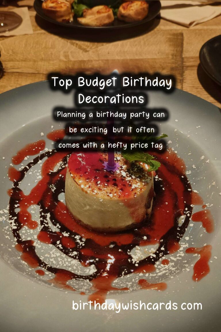 Top 25 Birthday Decorations On a Budget