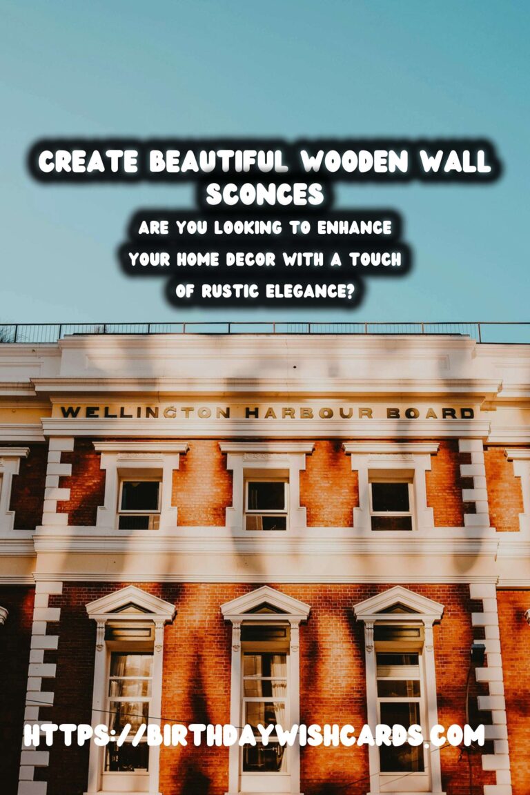 Transform Your Space with Stunning DIY Wooden Wall Sconces