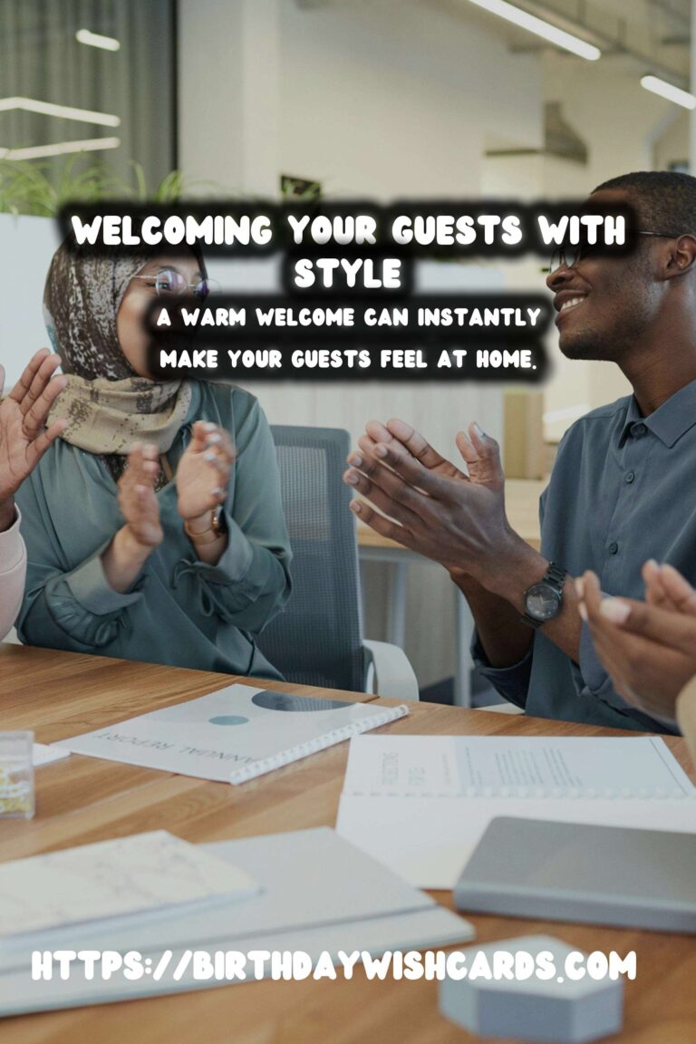 Trendy Creative Greeting Messages That Will Wow Your Guests