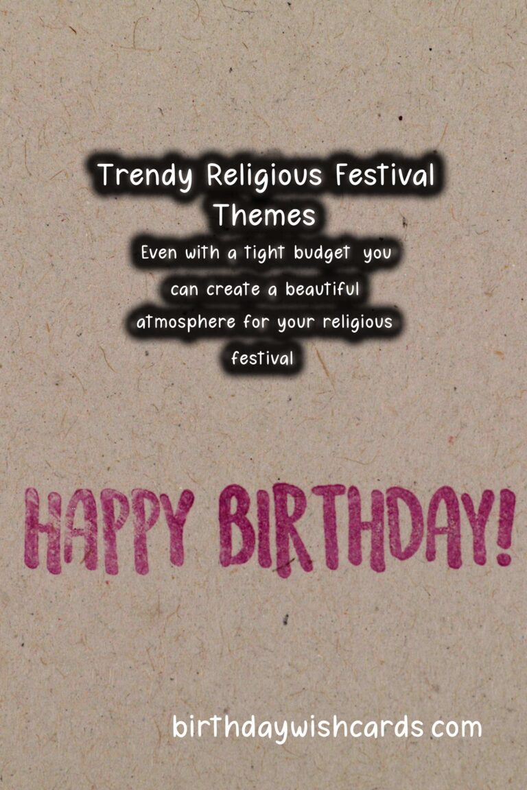 Trendy Religious Festival Themes For Every Budget