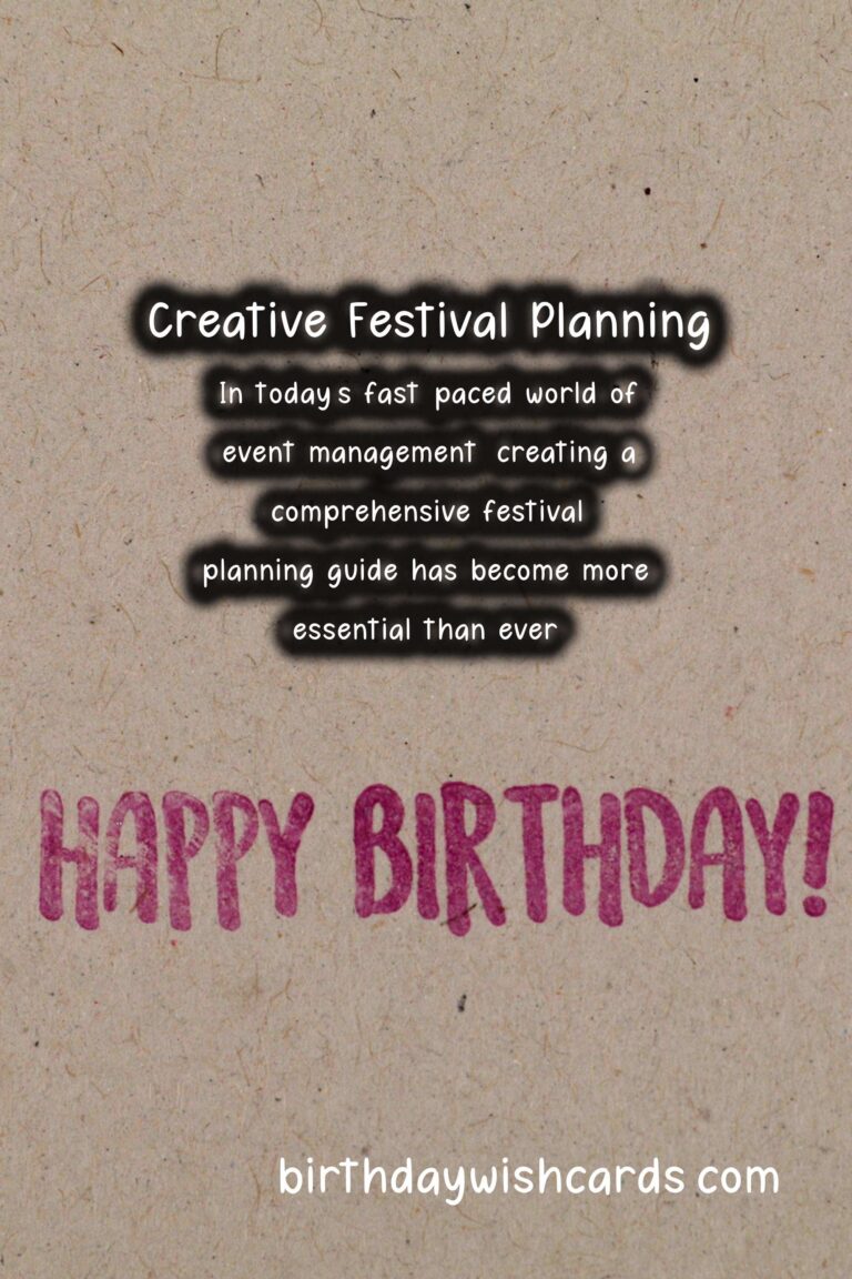 Trendy Ways to Prepare Your Festival Planning Guide