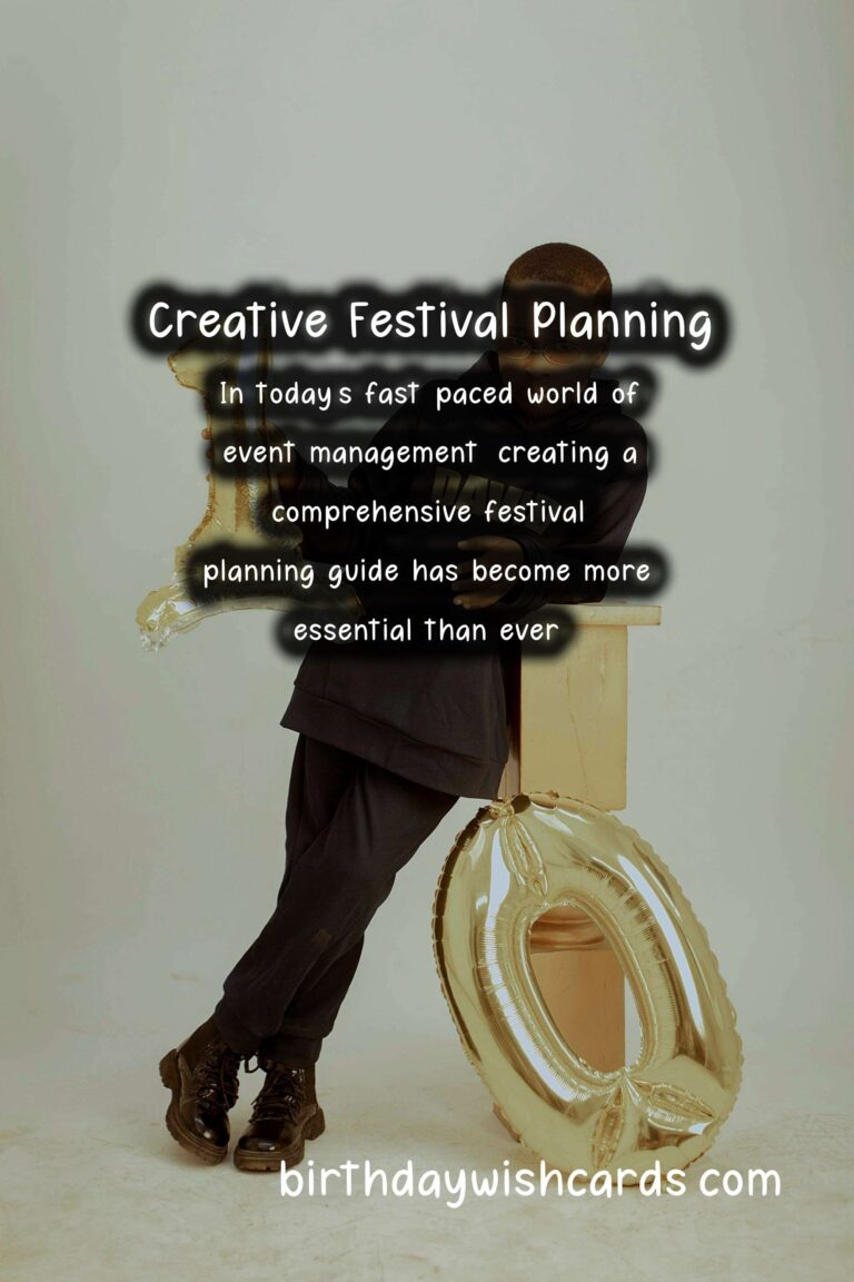 Trendy Ways to Prepare Your Festival Planning Guide