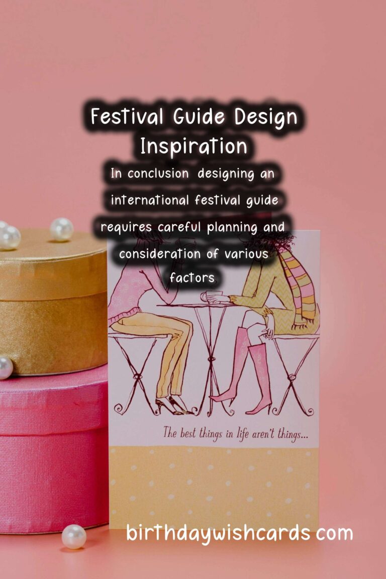 Ultimate Ways to Design International Festival Guides