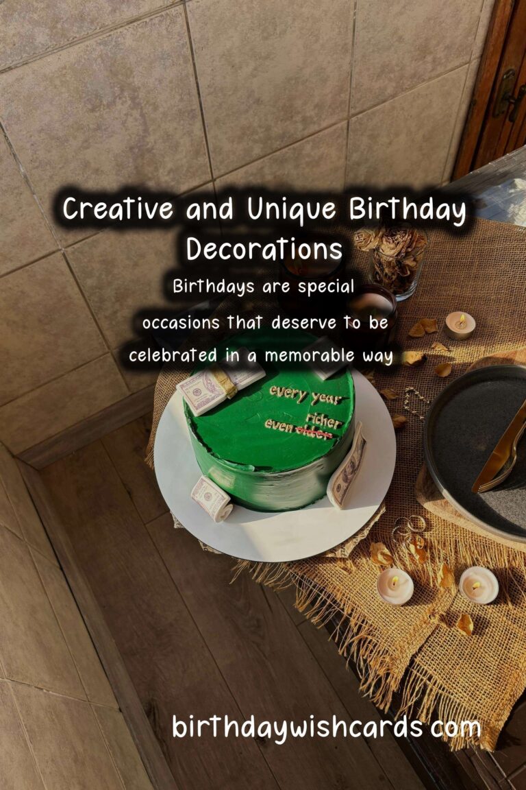 Unforgettable Birthday Decorations That Are Unique