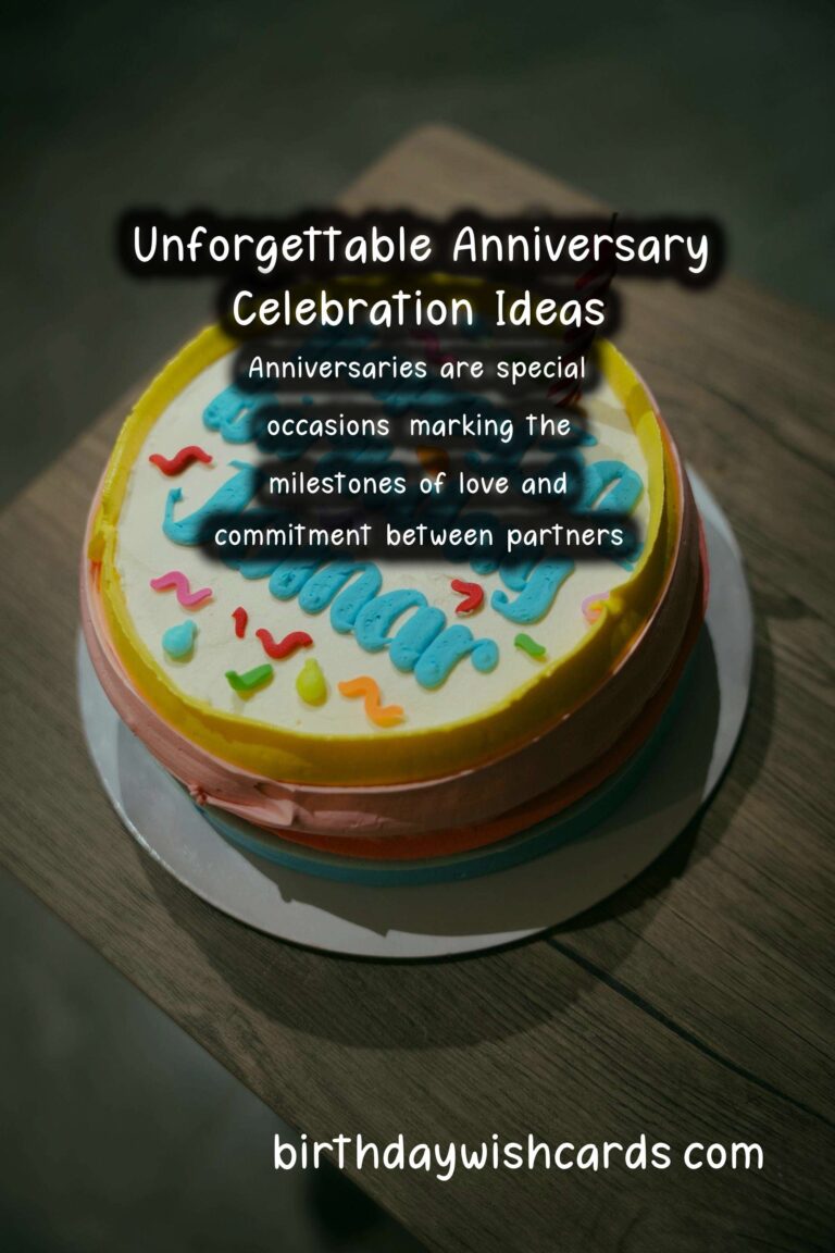 Unforgettable Ways to Celebrate Anniversary Party Themes
