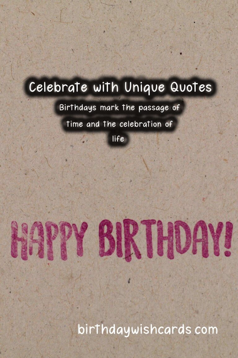 Unique Birthday Quotes to Try This Year