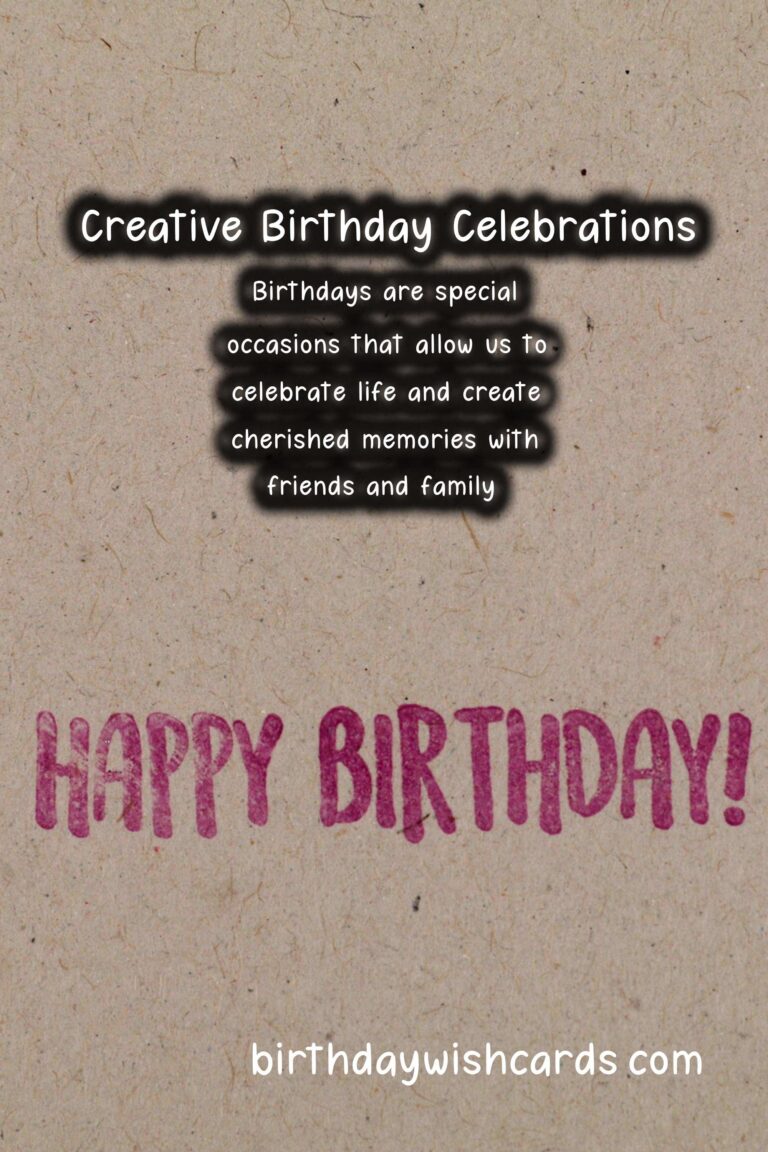 Unique Ways to Organize Birthday Celebration Ideas