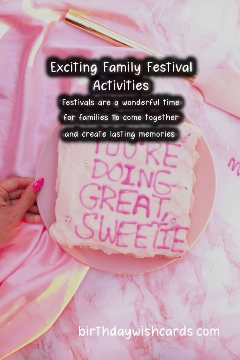 Unique Ways to Write Festival Activities for Families