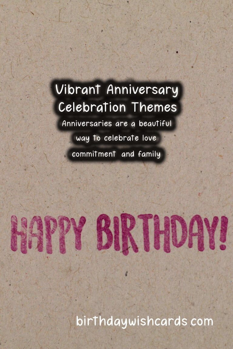 Vibrant Anniversary Party Themes For the Whole Family