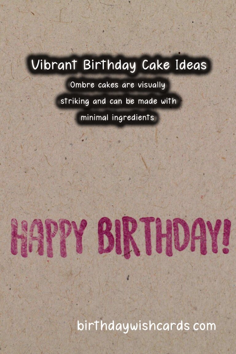 Vibrant Birthday Cake Ideas On a Budget
