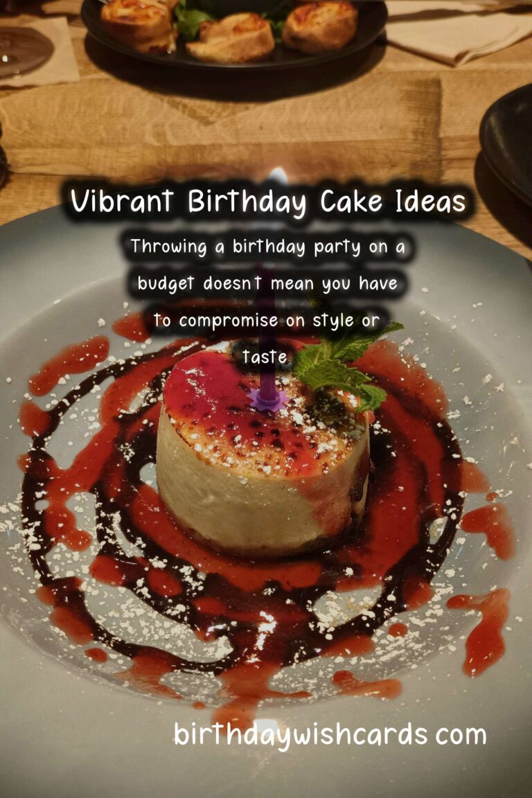 Vibrant Birthday Cake Ideas On a Budget