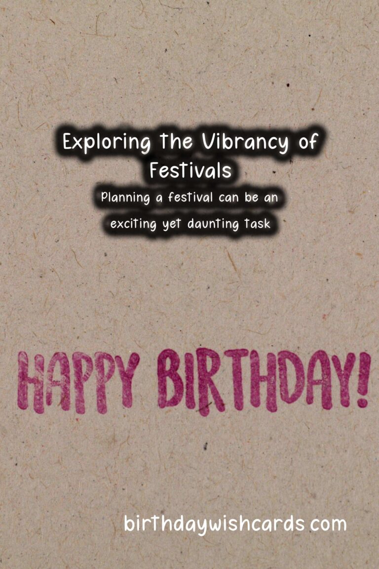 Vibrant Festival Planning Guide For Lasting Impressions