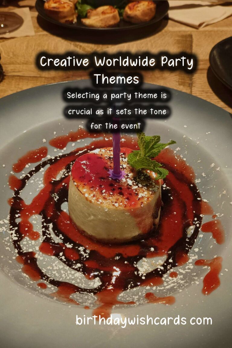 Vibrant Ways to Organize Worldwide Party Themes