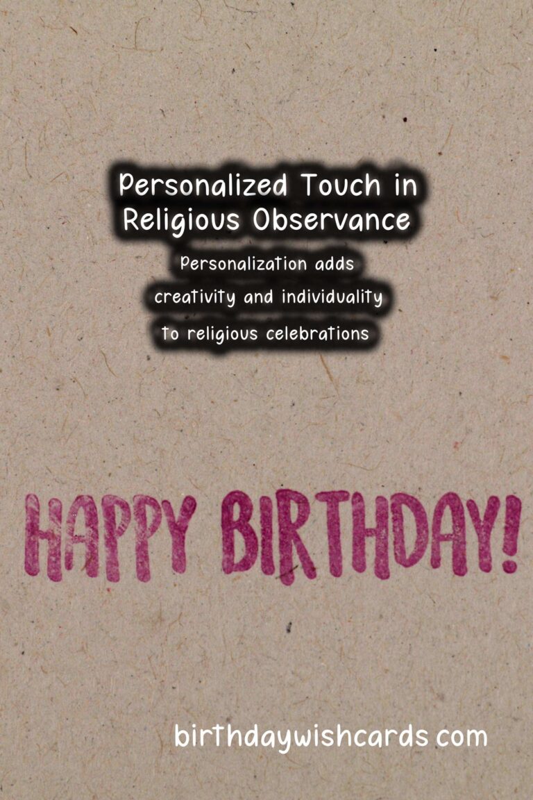 Vibrant Ways to Personalize Religious Observance Planning