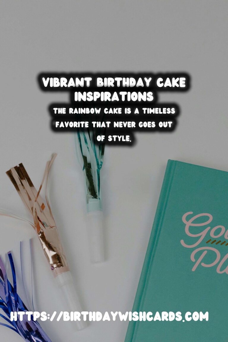 Vibrant Ways to Prepare Birthday Cake Ideas