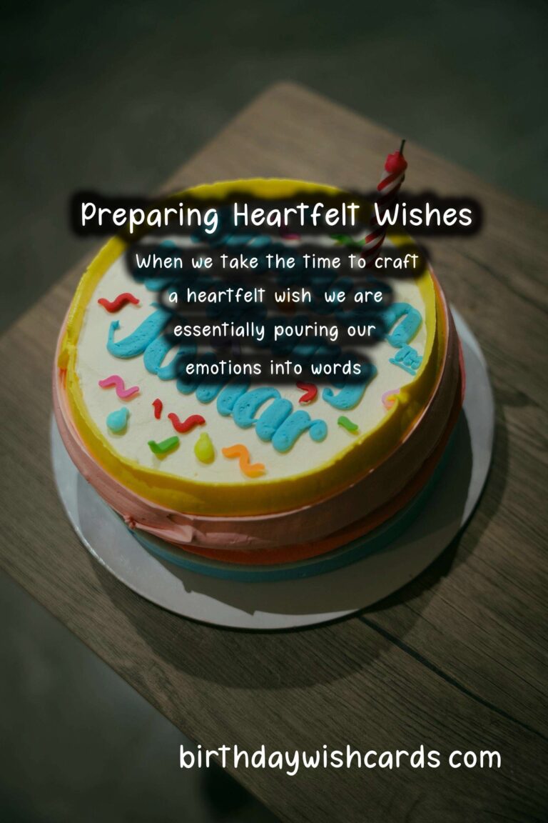 Vibrant Ways to Prepare Heartfelt Wishes