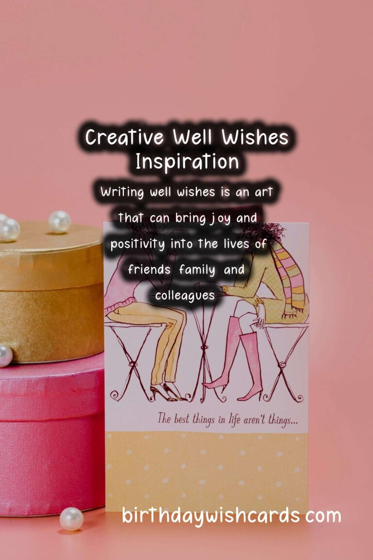 Vibrant Ways to Write Well Wishes