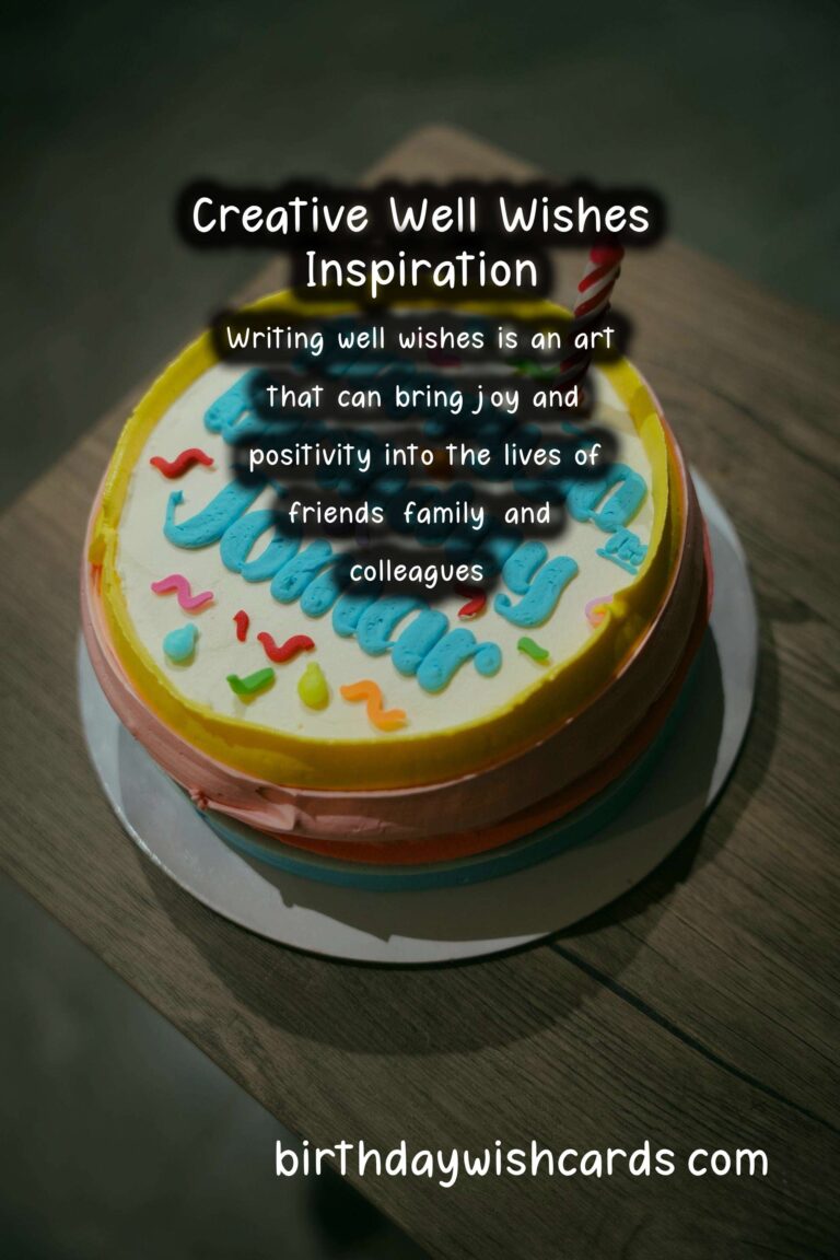 Vibrant Ways to Write Well Wishes