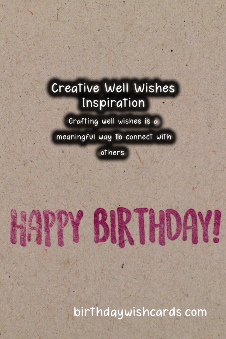 Vibrant Ways to Write Well Wishes
