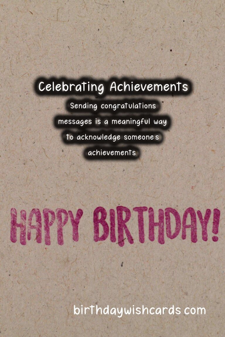 Why Congratulations Messages Make Lasting Impressions