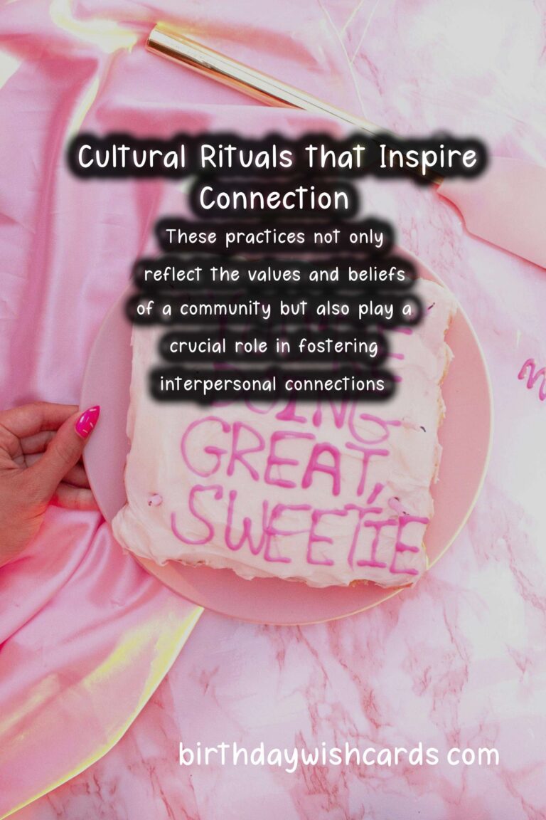 Why Cultural Rituals Inspire Connection
