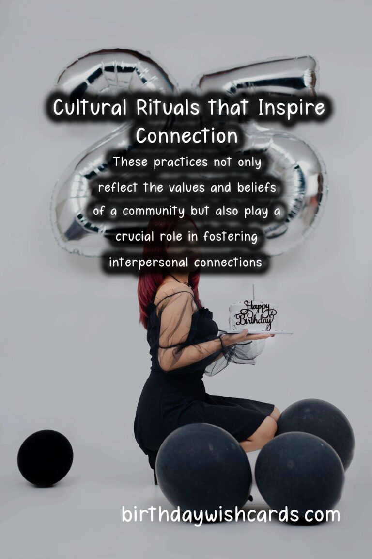 Why Cultural Rituals Inspire Connection