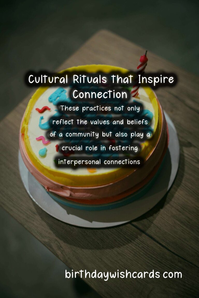 Why Cultural Rituals Inspire Connection