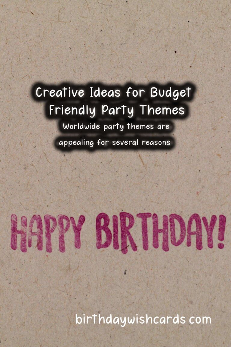 Why Worldwide Party Themes On a Budget