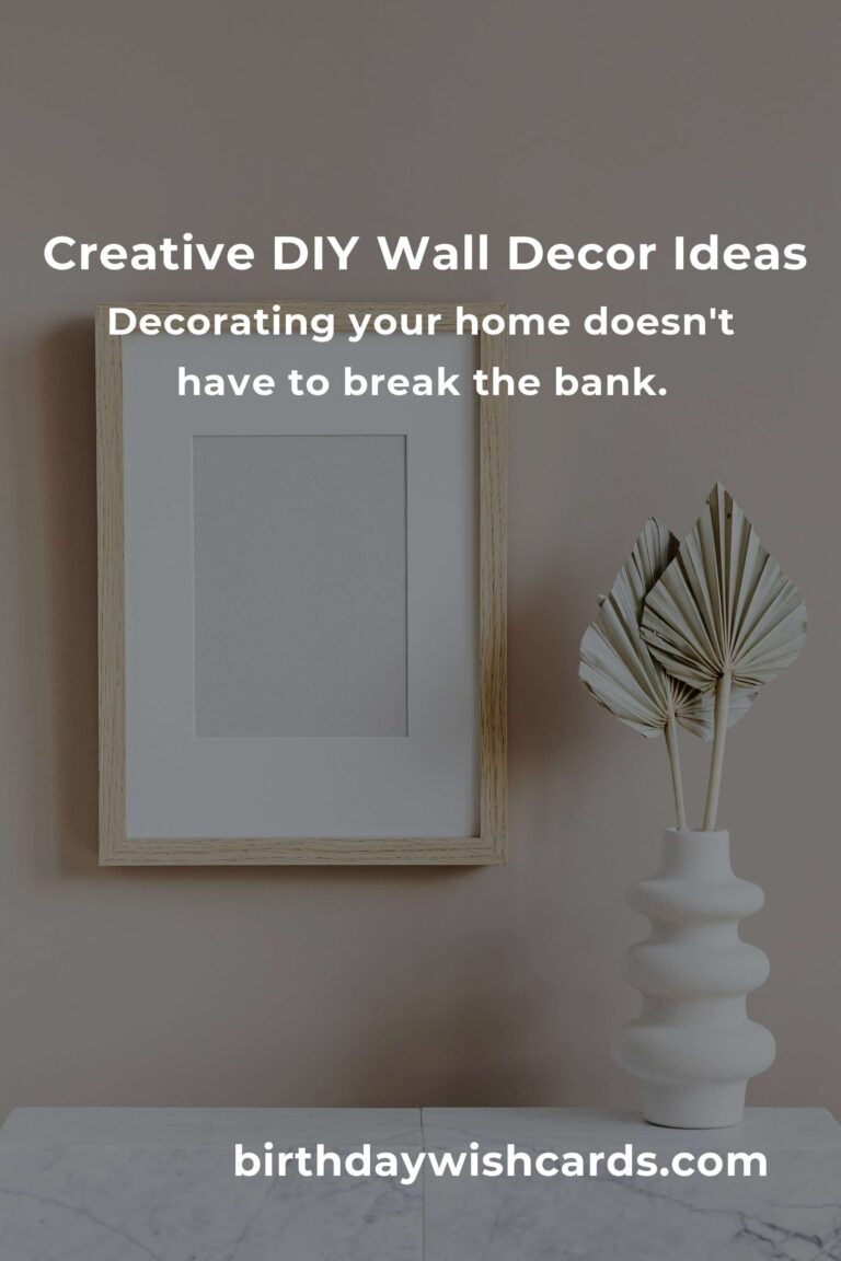 10 Creative DIY Wall Decor Projects for Budget Homes