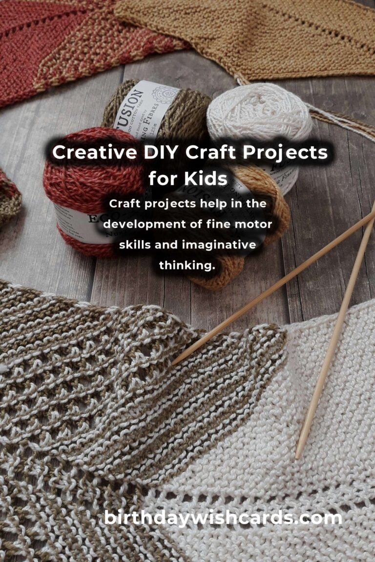 10 DIY Craft Projects to Spark Kids' Creativity