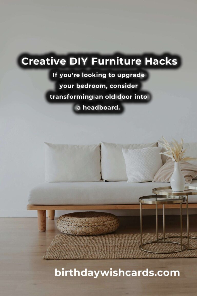 10 DIY Furniture Hacks for a Stylish Home