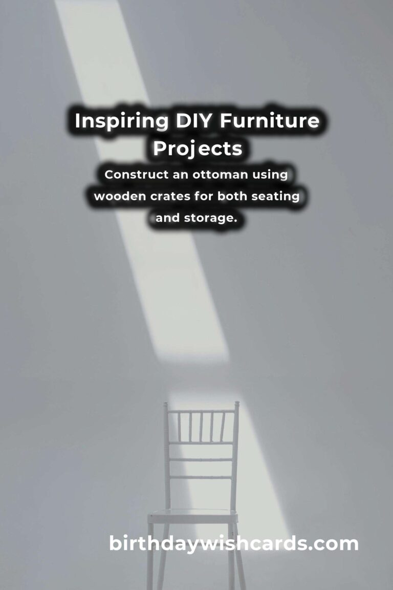 10 DIY Furniture Projects for Beginners: Elevate Your Home Decor