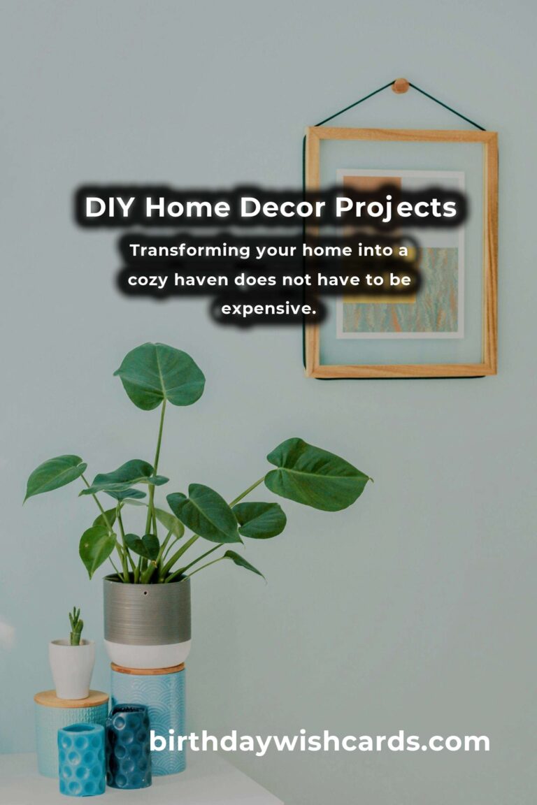 10 DIY Home Decor Projects for Cozy Spaces
