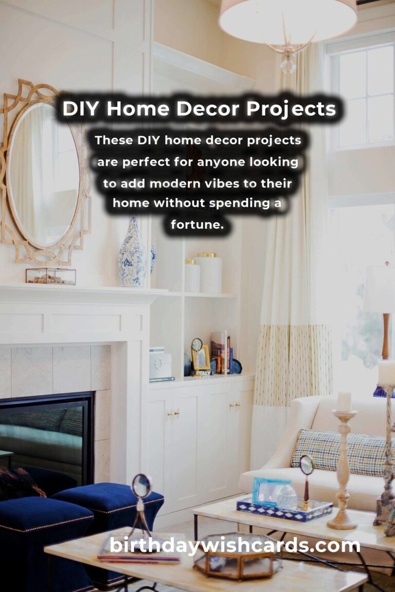 10 DIY Home Decor Projects for Modern Vibes