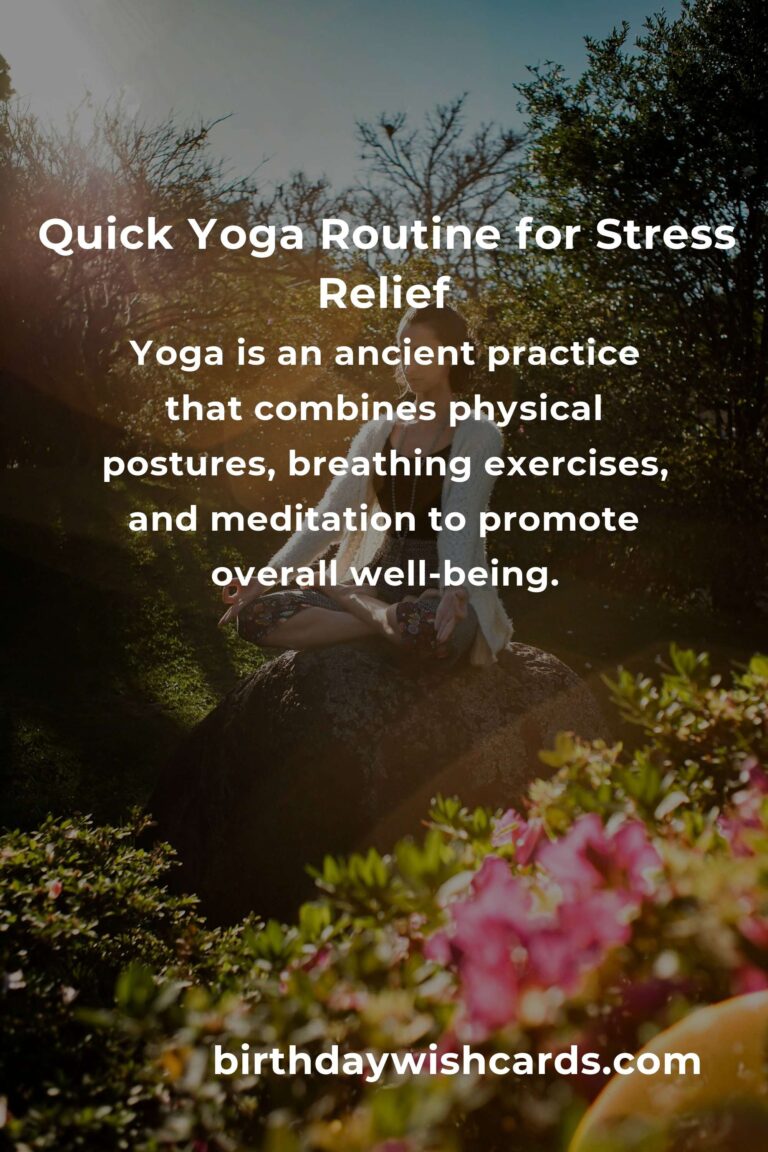 10-Minute Yoga Routines for Stress Relief